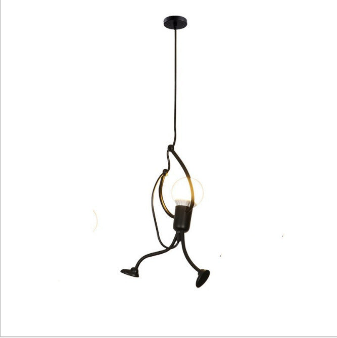 Lustre Acrobate Minimaliste : L'Élégance en Mouvement