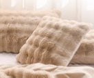Couverture en Velours de Lapin - Épaisse et Réversible en Polaire pour Chambre