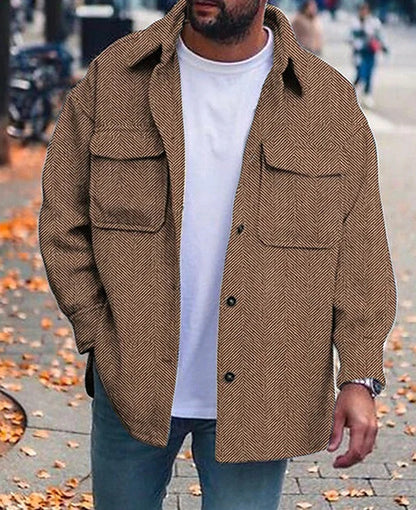 Veste Décontractée Homme avec Poches - Style Polo et Élégant