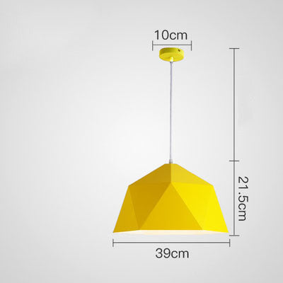 Lampes Suspendues Modernes : Design Géométrique Coloré pour Intérieur Contemporain