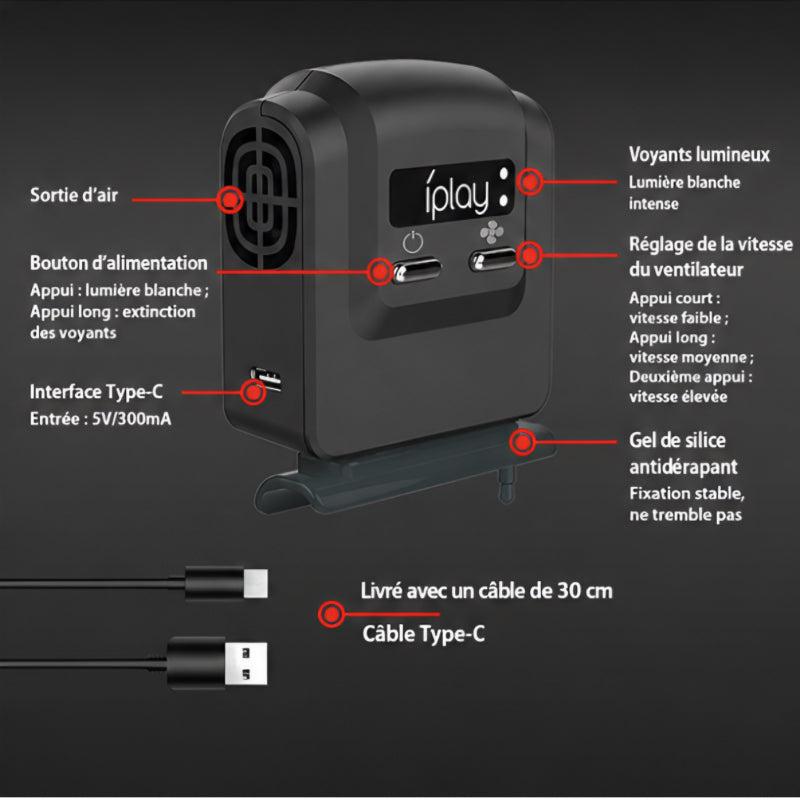 AeroSwitch™ – Ventilateur de Refroidissement Haute Performance pour Nintendo Switch & OLED