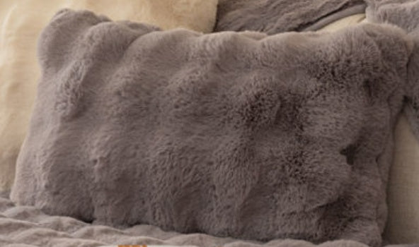 Coussin de Canapé Épais en Peluche de Lapin - Confort et Chaleur pour l'Hiver